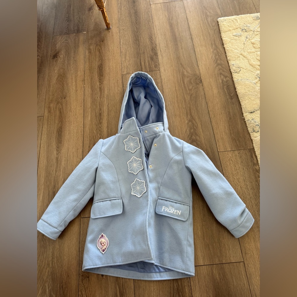 Disney FROZEN ELSA Kids Blue Hooded Jacket